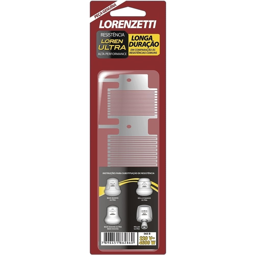 Resistência para Chuveiro Lorenzetti Belo Banho/Max Ducha/Ultra 3 Temperaturas 4600W Resistência para Chuveiro Lorenzetti Belo Banho/Max Ducha/Ultra 3 Temperaturas 4600W