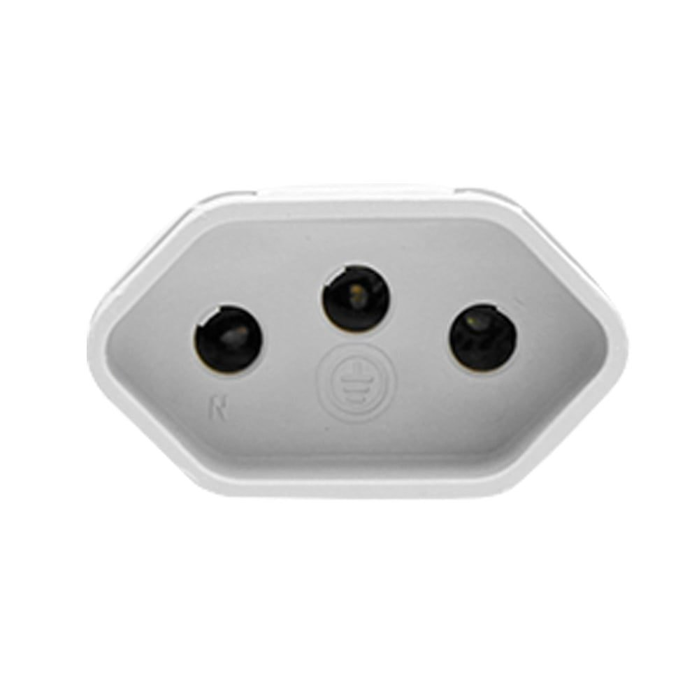 Pino Plug Fêmea Ilumi 2P+T 20A Cinza Embalagem com 10 Unidades Pino Plug Fêmea Ilumi 2P+T 20A Cinza Embalagem com 10 Unidades