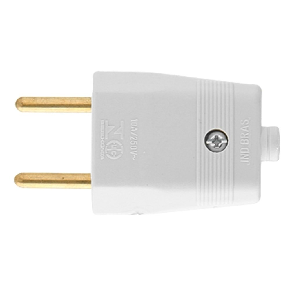 Pino Plug Macho Ilumi Bipolar 2P 10A Embalagem com 10 Unidades Pino Plug Macho Ilumi Bipolar 2P 10A Embalagem com 10 Unidades