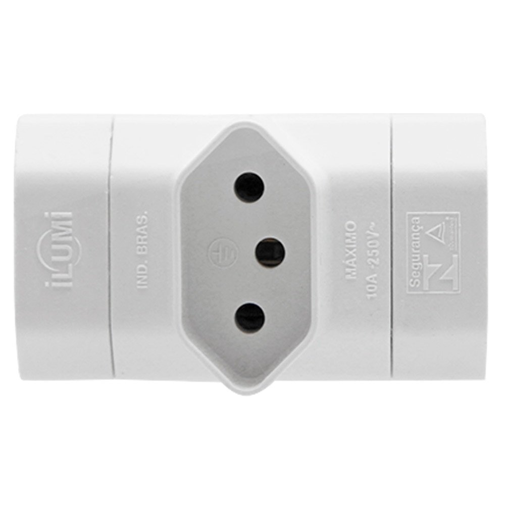 Pino Plug T Bipolar Ilumi 2P+T 10A Embalagem com 10 Unidades Pino Plug T Bipolar Ilumi 2P+T 10A Embalagem com 10 Unidades