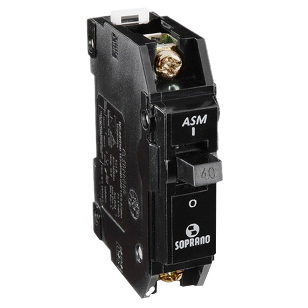 Disjuntor Soprano Nema 1P 20A ASM-B Preto Disjuntor Soprano Nema 1P 20A ASM-B Preto