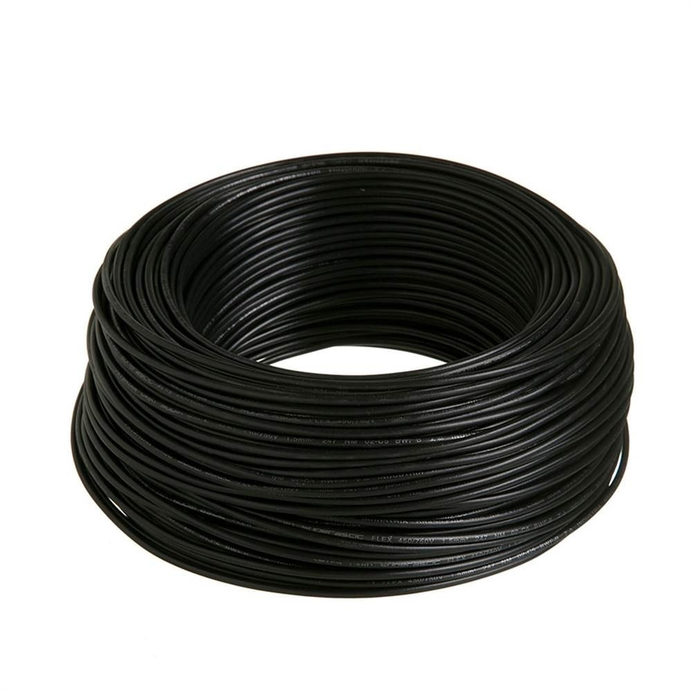Cabo Rigido 7 Pernas Corfio 16mmx100m Rolo 750V Preto Cabo Rigido 7 Pernas Corfio 16mmx100m Rolo 750V Preto