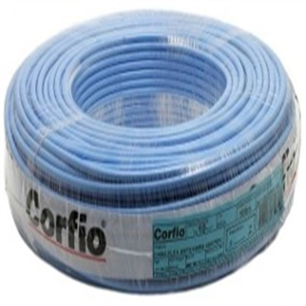 Cabo Rigido 7 Pernas Corfio 25MMx100M Rolo 750V Azul Cabo Rigido 7 Pernas Corfio 25MMx100M Rolo 750V Azul