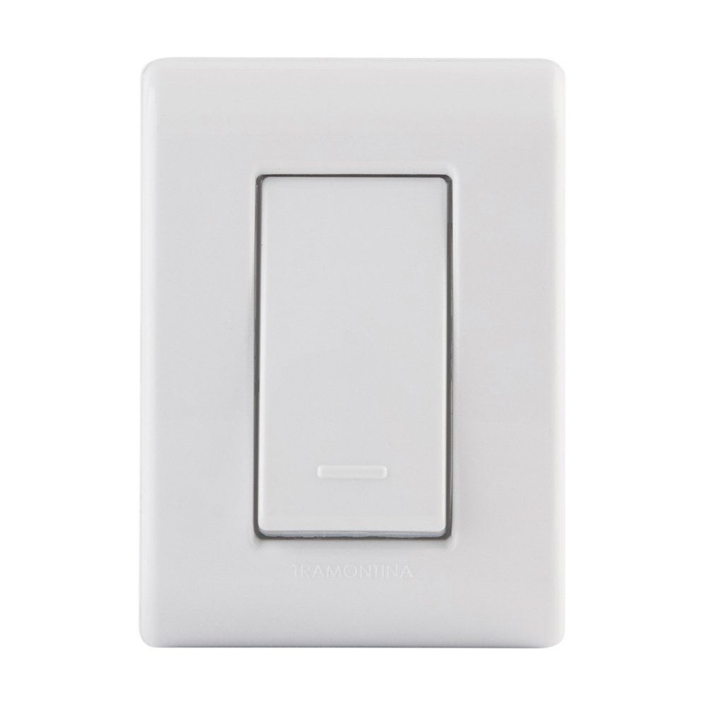Interruptor Sobrepor Lizflex Tramontina 1tecla Simples 10a Bca Interruptor Sobrepor Lizflex Tramontina 1tecla Simples 10a Bca