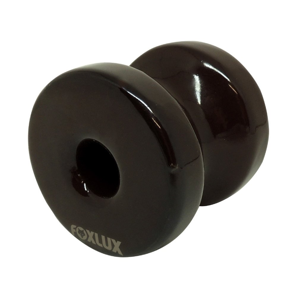 Isolador Roldana Foxlux de Porcelana 67x72mm - Embalagem com 10 Unidades Isolador Roldana Foxlux de Porcelana 67x72mm - Embalagem com 10 Unidades