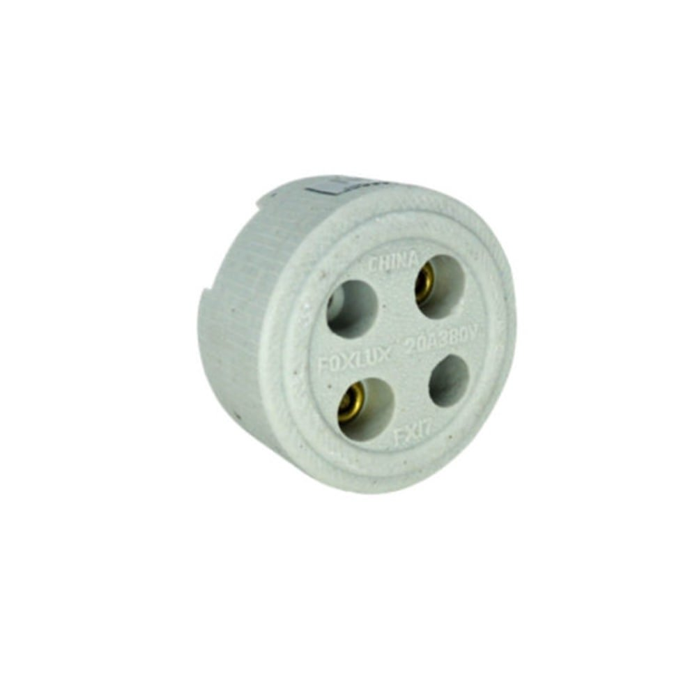 Tomada Foxlux Polarizada de Porcelana 2P 20A Fx17 - Embalagem com 10 Unidades Tomada Foxlux Polarizada de Porcelana 2P 20A Fx17 - Embalagem com 10 Unidades