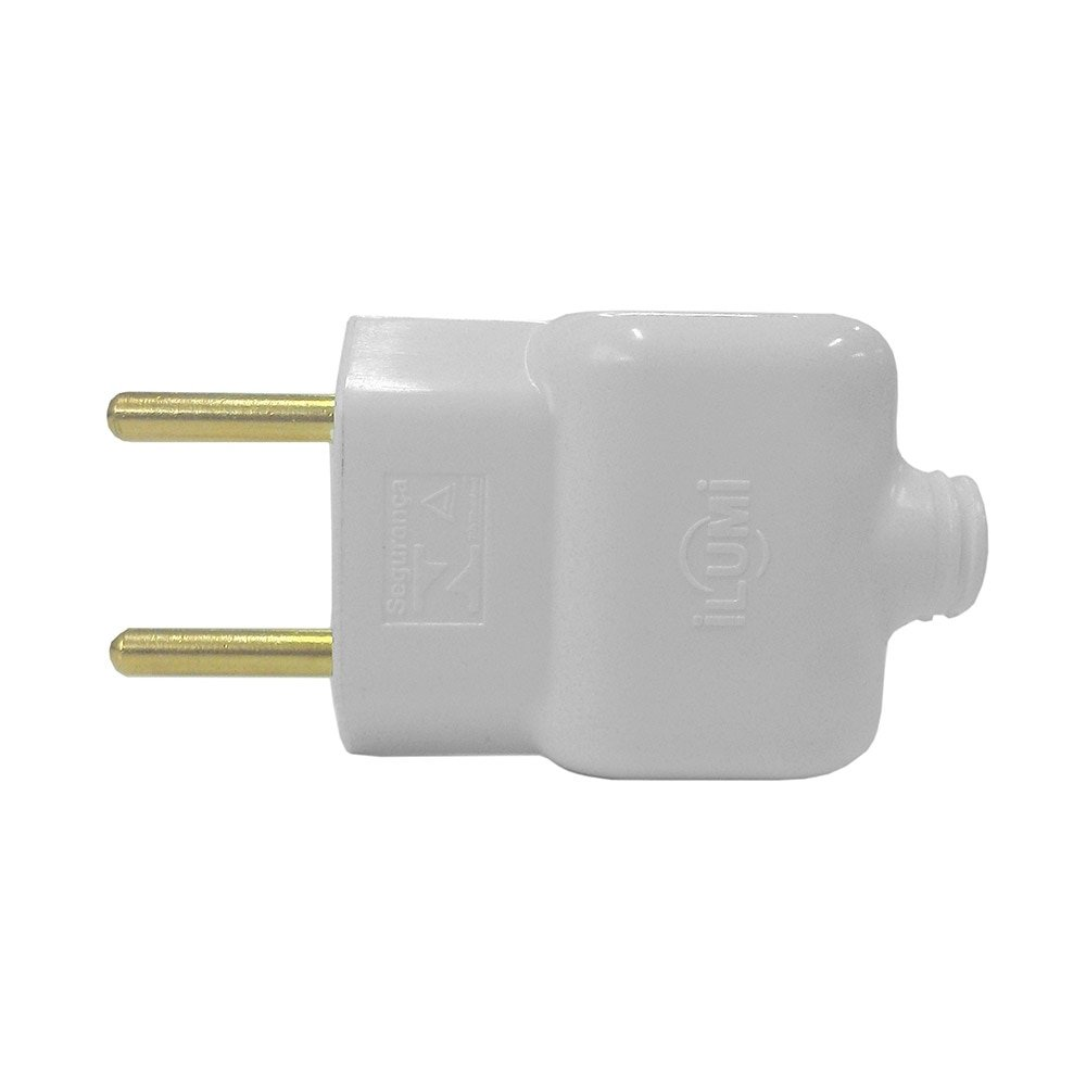 Pino Macho Ilumi Prensa Cabo 2P 10A/250V Cinza Pote com 60 Unidades Pino Macho Ilumi Prensa Cabo 2P 10A/250V Cinza Pote com 60 Unidades