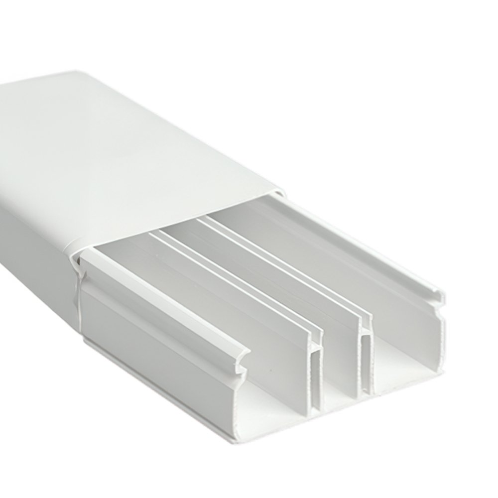 Canaleta Ilumi Fita Branca Com Divisória 50x20x2000mm Canaleta Ilumi Fita Branca Com Divisória 50x20x2000mm