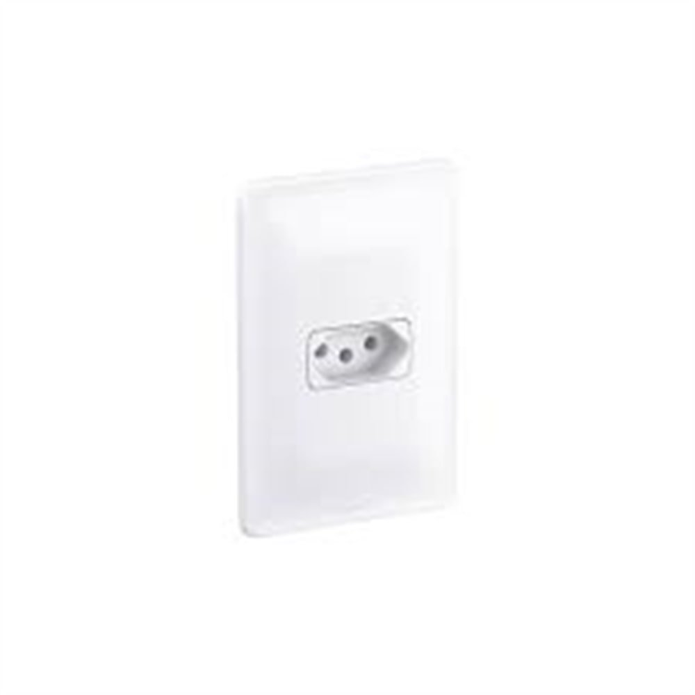 Tomada Pial Zeffia 2P + T 20A 250V Com Placa Branca Tomada Pial Zeffia 2P + T 20A 250V Com Placa Branca