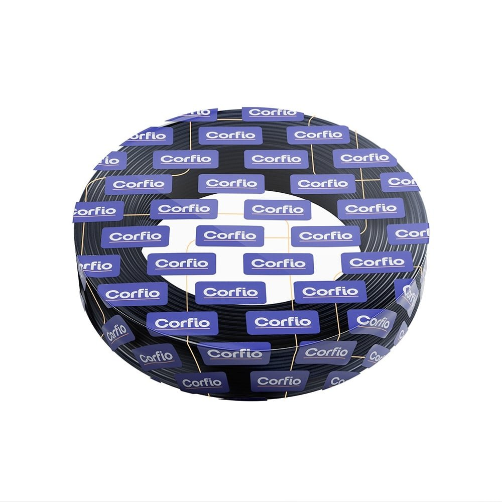 Cabo PP Corfio 2x1,5mmx100m Rolo 1KV Hepr Preto Cabo PP Corfio 2x1,5mmx100m Rolo 1KV Hepr Preto