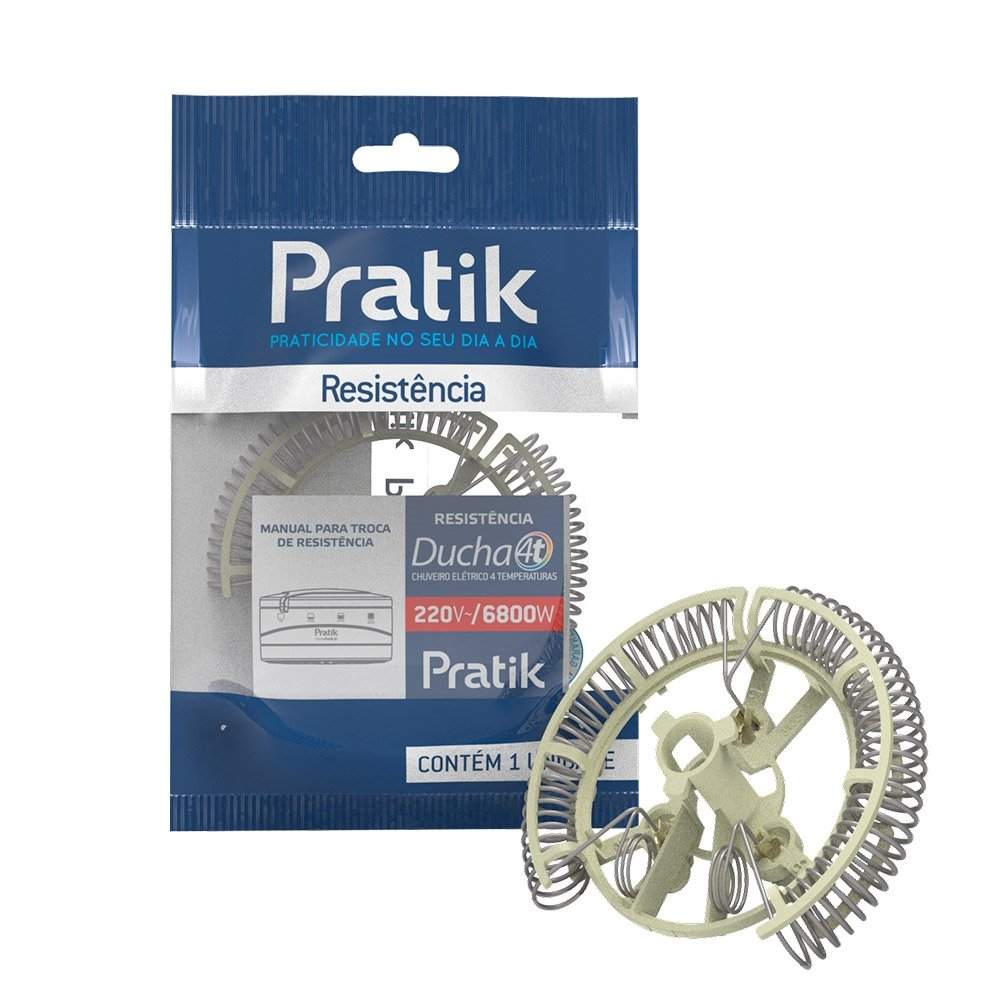 Resistência para Chuveiro Pratik Ducha 4 Temperaturas 5500W Resistência para Chuveiro Pratik Ducha 4 Temperaturas 5500W