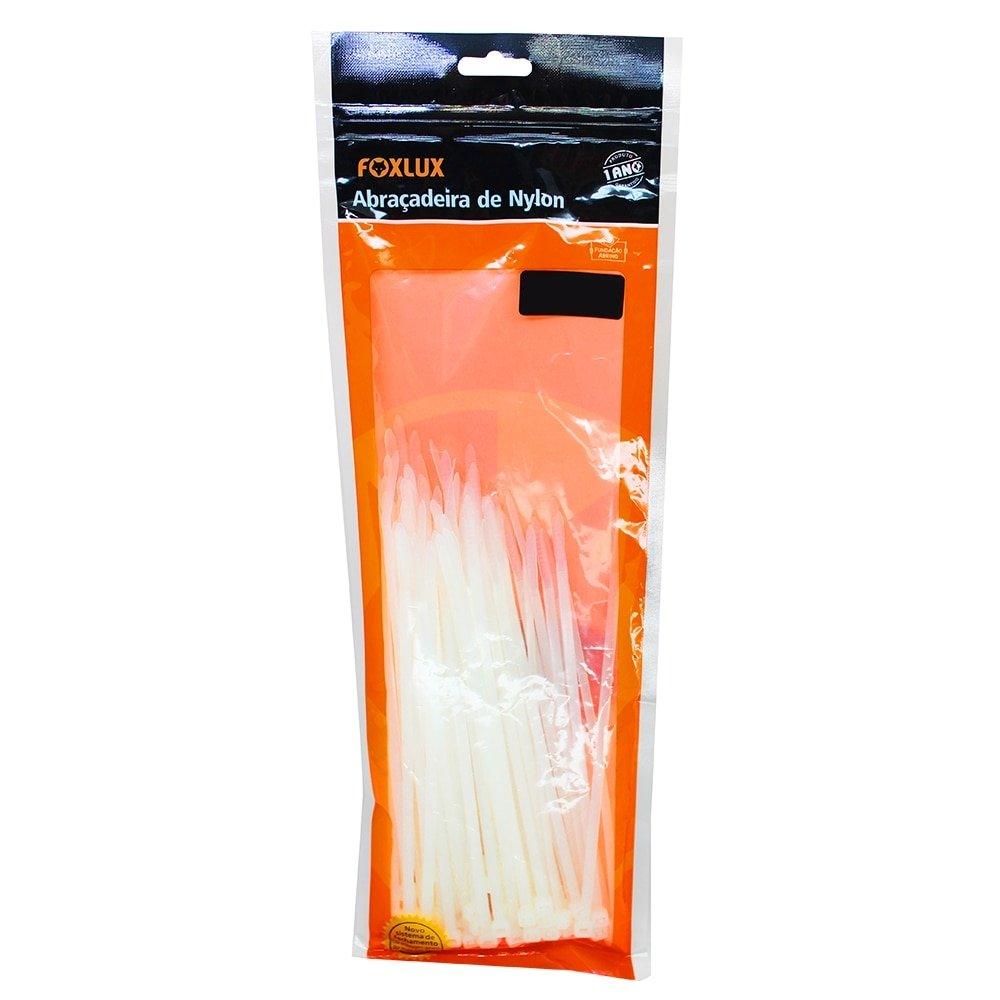 Abraçadeira Nylon Nove54 380mmx4,8mm Branco - Embalagem 50 Unidades Abraçadeira Nylon Nove54 380mmx4,8mm Branco - Embalagem 50 Unidades