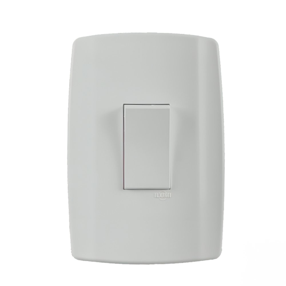 Interruptor Slim Ilumi 1 Tecla Simples com Placa 4 x 2 Interruptor Slim Ilumi 1 Tecla Simples com Placa 4 x 2