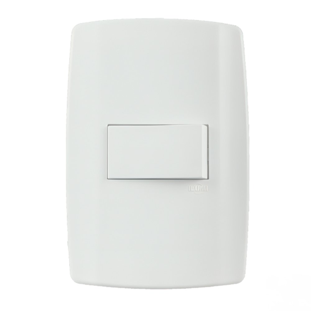 Interruptor Slim Ilumi 1 Tecla Paralelo com Placa 4 x 2 Interruptor Slim Ilumi 1 Tecla Paralelo com Placa 4 x 2