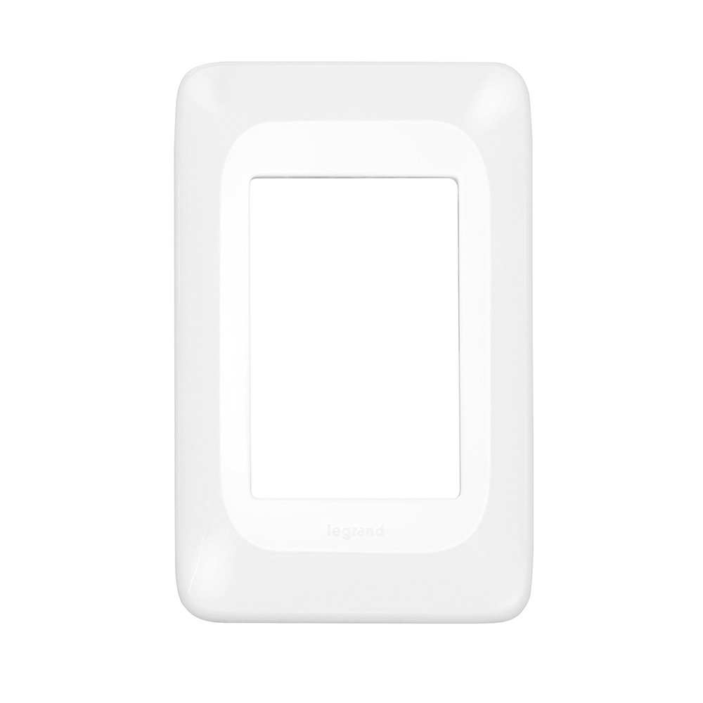 Placa Pial Pop para 3 Módulos Juntos com Suporte 4X2 Placa Pial Pop para 3 Módulos Juntos com Suporte 4X2
