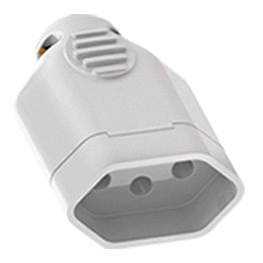 Pino Fêmea Ilumi 2P+T Bipolar, 10A, 250V, Cinza Sm Pino Fêmea Ilumi 2P+T Bipolar, 10A, 250V, Cinza Sm