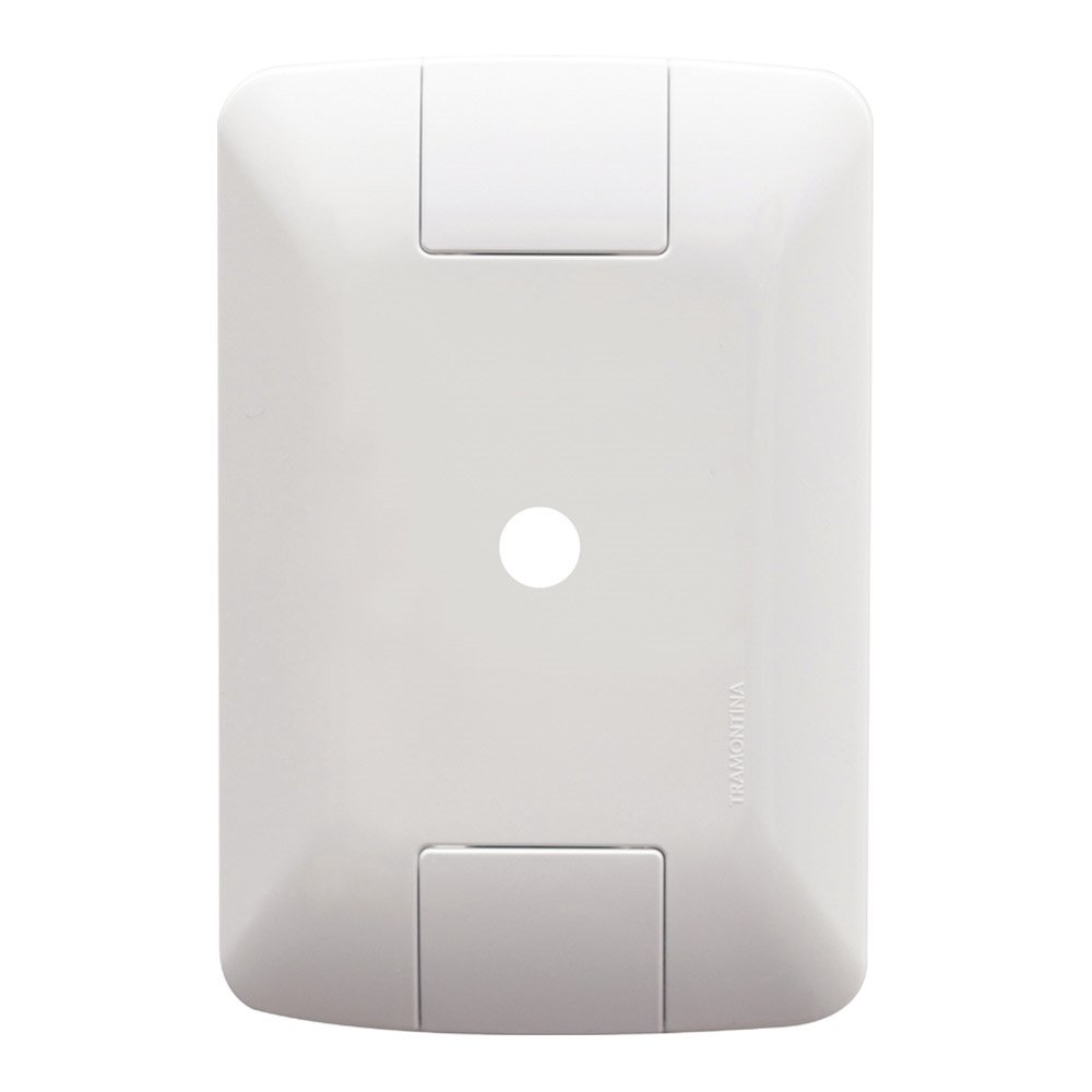 Placa Aria Tramontina 4x2 com Furo 9,5mm Branco Placa Aria Tramontina 4x2 com Furo 9,5mm Branco