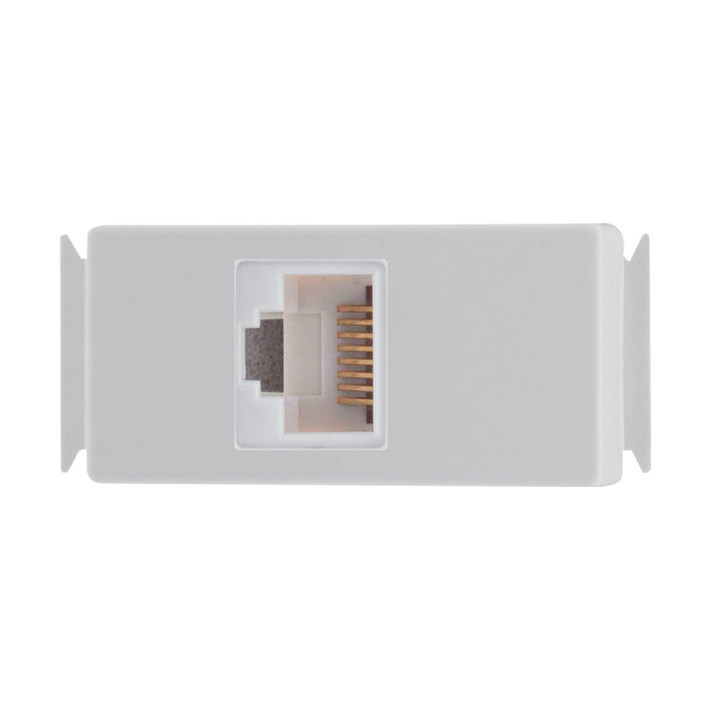 Tomada Modulo Aria Tramontina RJ45 Categoria 6 Branco Tomada Modulo Aria Tramontina RJ45 Categoria 6 Branco