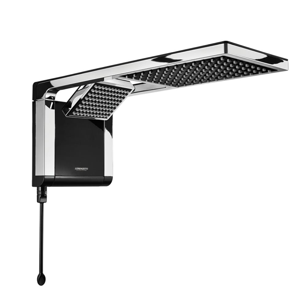Chuveiro Lorenzetti Acqua Duo Preto/Cromado 7800W Chuveiro Lorenzetti Acqua Duo Preto/Cromado 7800W