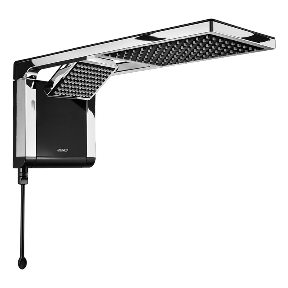 Chuveiro Lorenzetti Acqua Duo Flex Preto/Cromado 6800W Chuveiro Lorenzetti Acqua Duo Flex Preto/Cromado 6800W