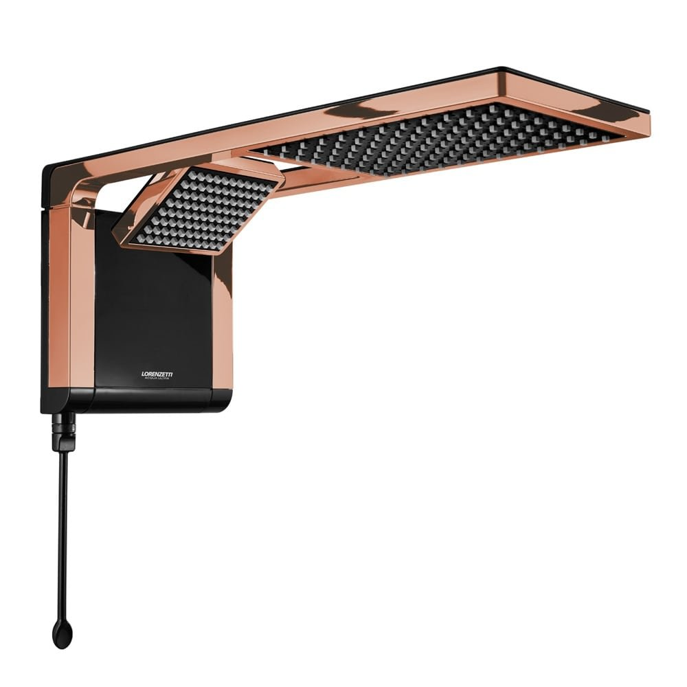 Chuveiro Lorenzetti Acqua Duo Preto/Rose Gold 7800W Chuveiro Lorenzetti Acqua Duo Preto/Rose Gold 7800W