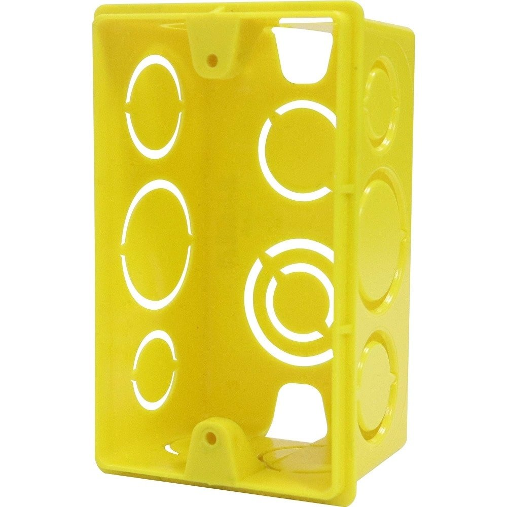 Caixa de Luz Amarela 4x2 PVC Anti-Chamas Amarela - Embalagem com 24 Unidades Caixa de Luz Amarela 4x2 PVC Anti-Chamas Amarela - Embalagem com 24 Unidades