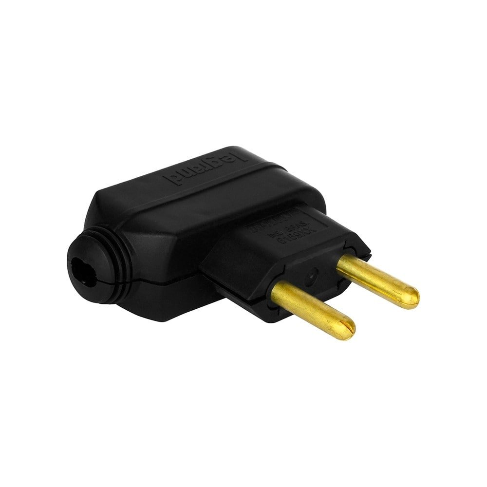 Pino Macho Pial 90 2P 20A 250V Preto SM Pino Macho Pial 90 2P 20A 250V Preto SM