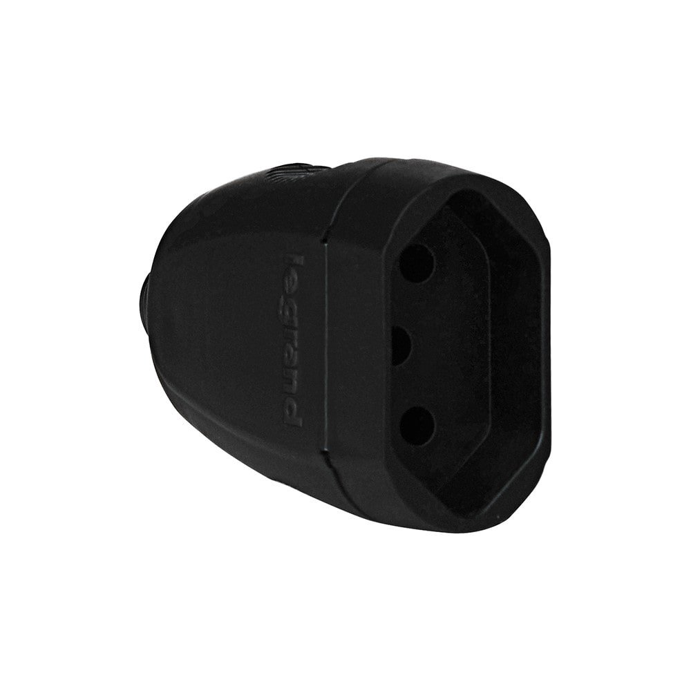 Pino Femea Pial 2P=T 20A 250V Preto SM Pino Femea Pial 2P=T 20A 250V Preto SM