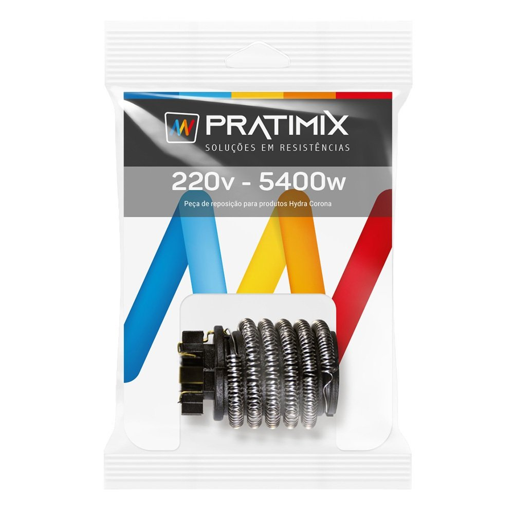 Resistência Chuveiro Pratimix 220X5400W Tipo C Resistência Chuveiro Pratimix 220X5400W Tipo C