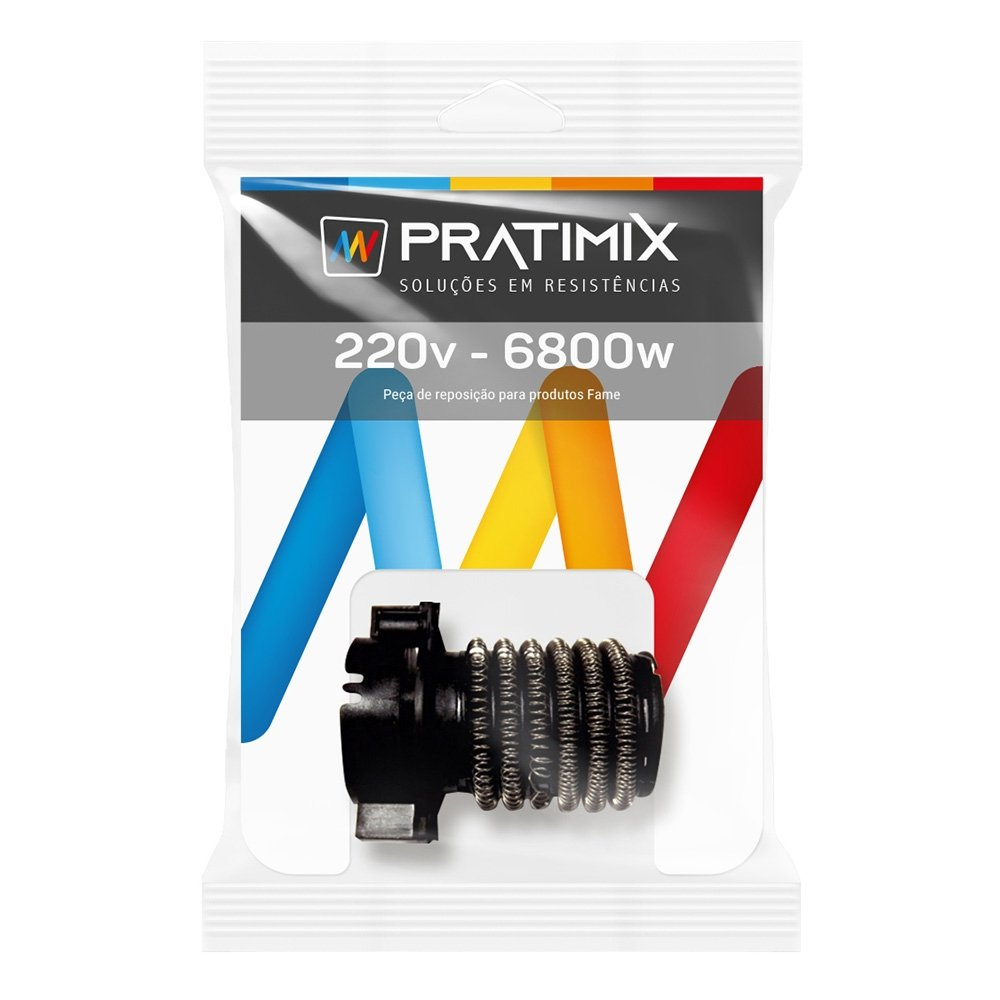 Resistência de Chuveiro Pratimix Quattro - Nova Kibanho 4T 6800W 220V Tipo F Resistência de Chuveiro Pratimix Quattro - Nova Kibanho 4T 6800W 220V Tipo F