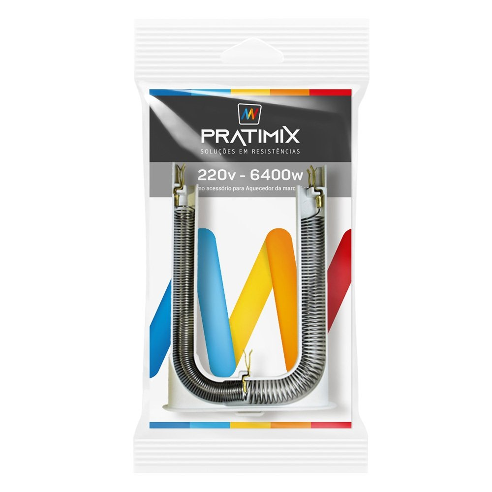 Resistência Aquecedor Versátil Pratimix Tipo L 6400W 200V Resistência Aquecedor Versátil Pratimix Tipo L 6400W 200V