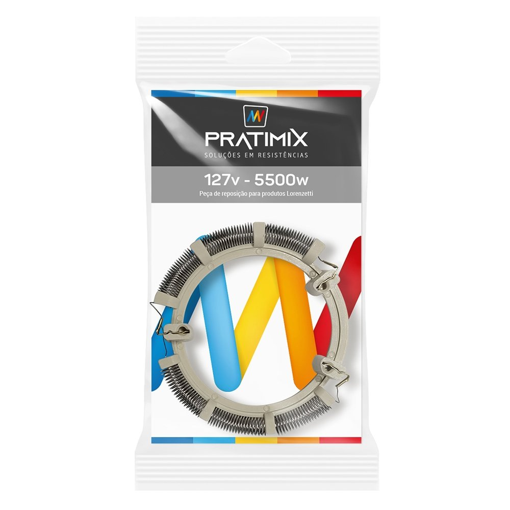 Resistência Chuveiro Pratimix Bella 4T/Ultra 127X5500W Resistência Chuveiro Pratimix Bella 4T/Ultra 127X5500W