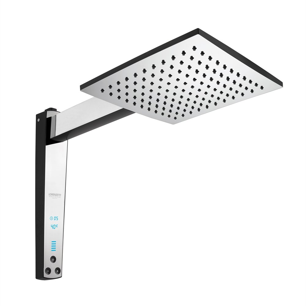 Chuveiro Lorenzetti Acqua Century Digital - Preto/Cromado 220 x 7500W Chuveiro Lorenzetti Acqua Century Digital - Preto/Cromado 220 x 7500W