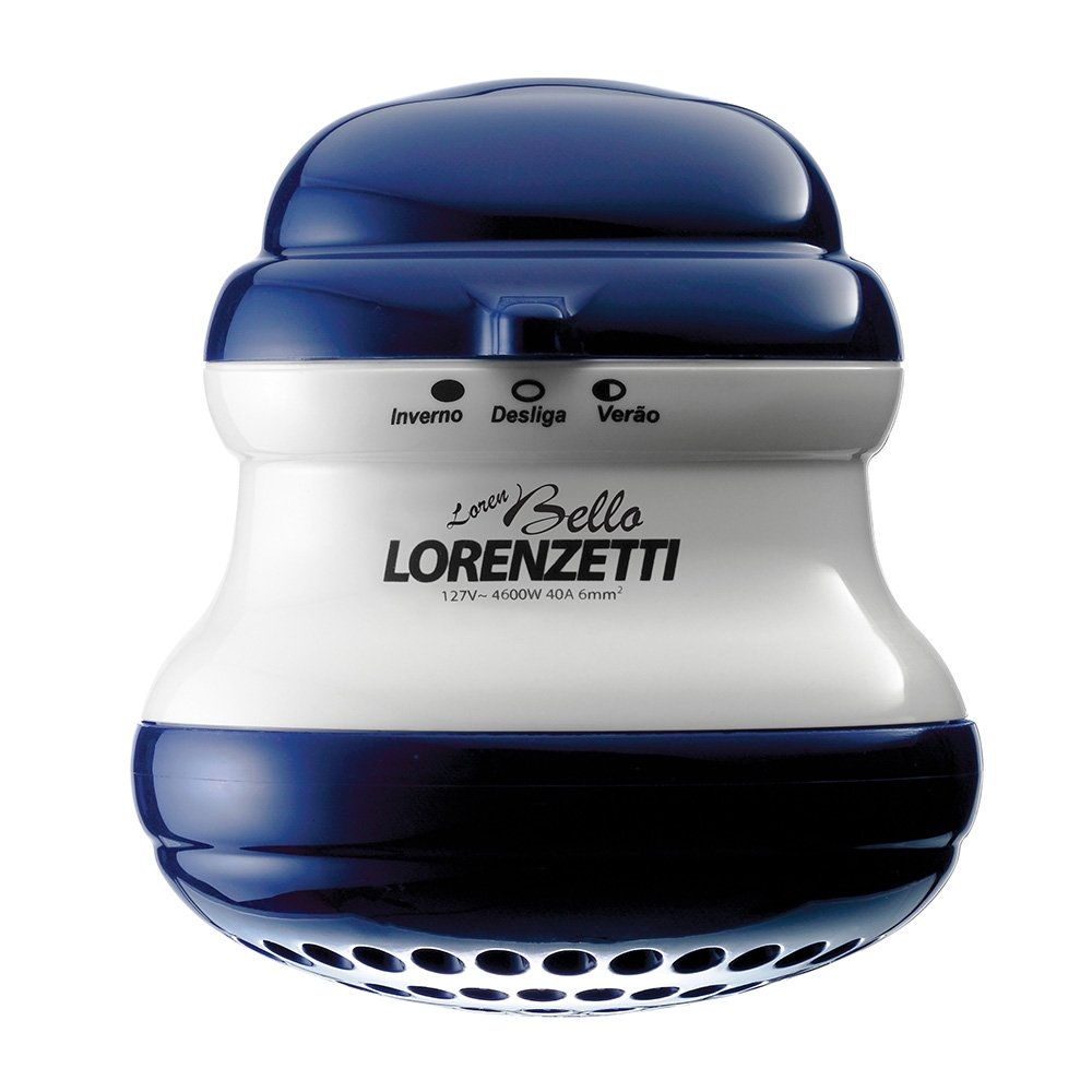 Chuveiro Lorenzetti Loren Bello Azul com Cano 4600W Chuveiro Lorenzetti Loren Bello Azul com Cano 4600W