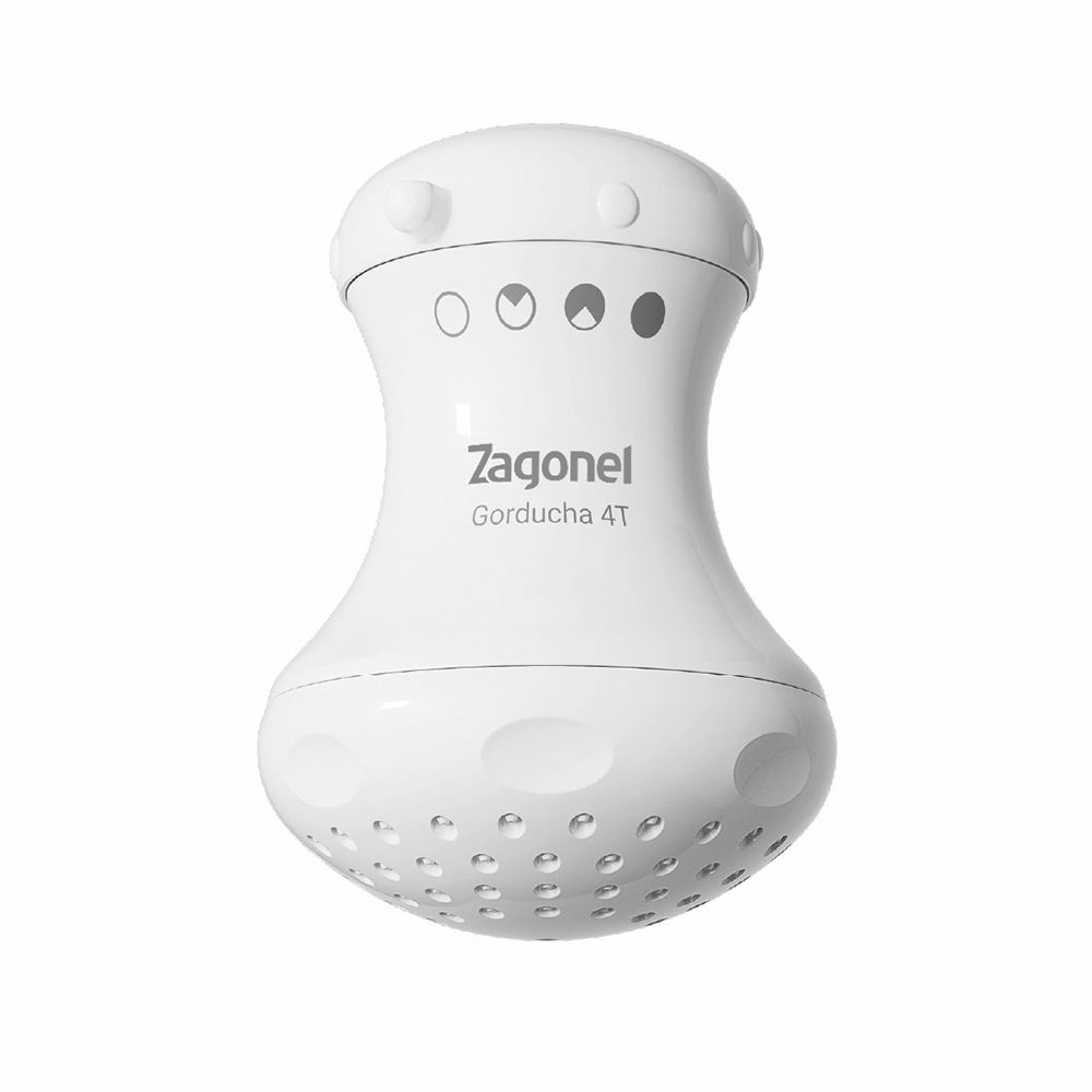 Chuveiro Ducha Zagonel Gorducha 4 Temperaturas Branco Chuveiro Ducha Zagonel Gorducha 4 Temperaturas Branco