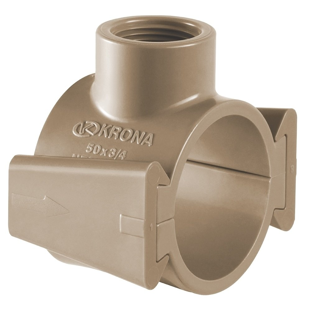 Colar Tomada Krona PVC 50mmx1/2 Embalagem com 10 Unidades Colar Tomada Krona PVC 50mmx1/2 Embalagem com 10 Unidades