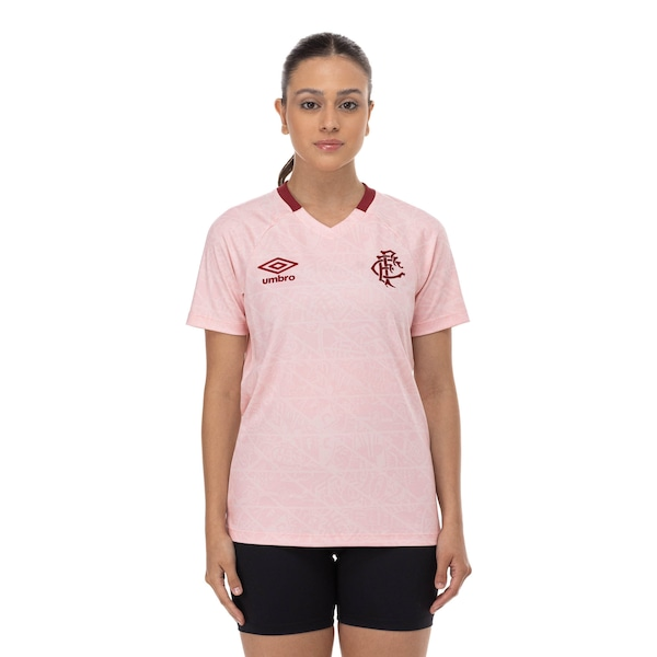 Camisa do Fluminense 25/26 Torcedor Outubro Rosa Umbro Feminina Camisa do Fluminense 25/26 Torcedor Outubro Rosa Umbro Feminina