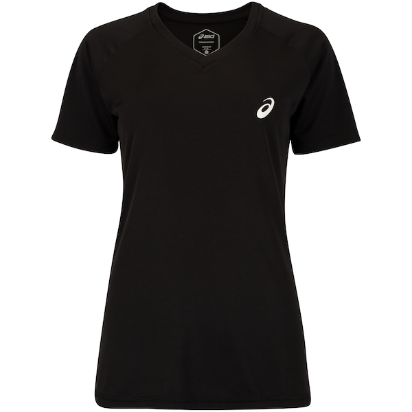 Camiseta ASICS Manga Curta Basic Logo Feminina Camiseta ASICS Manga Curta Basic Logo Feminina