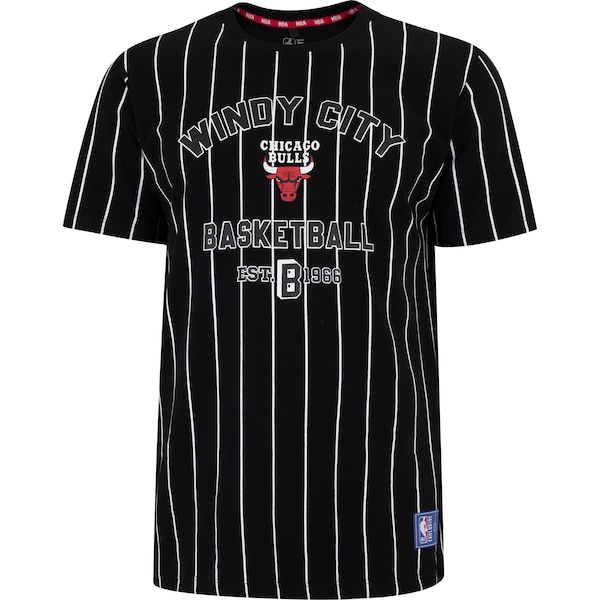 Camiseta do Chicago Bulls NBA Masculina White Stripes Camiseta do Chicago Bulls NBA Masculina White Stripes