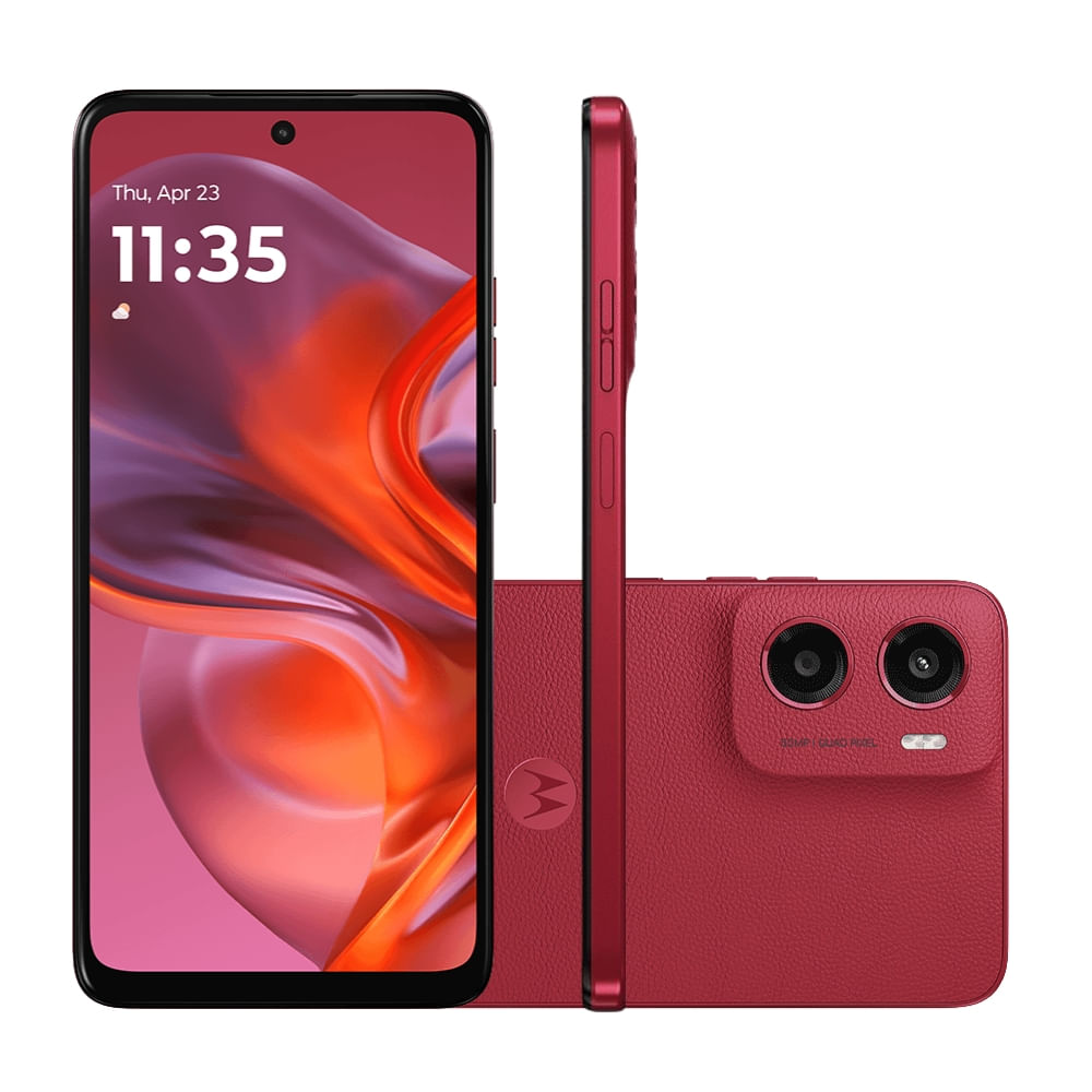 Smartphone Motorola Moto G05 256GB 12GB de RAM Vermelho Smartphone Motorola Moto G05 256GB 12GB de RAM Vermelho