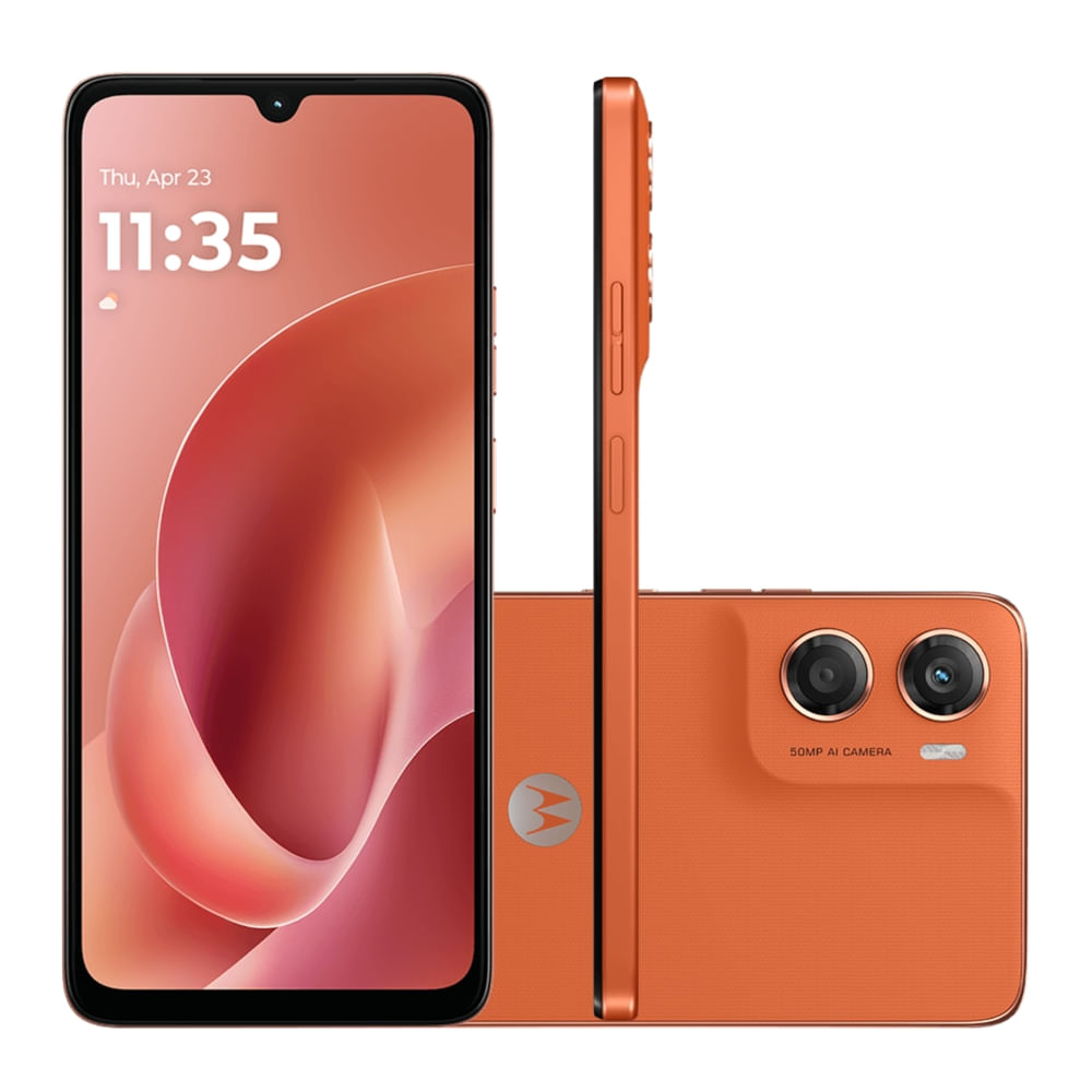 Smartphone Motorola Moto G06 128GB 12GB de RAM Laranja Smartphone Motorola Moto G06 128GB 12GB de RAM Laranja