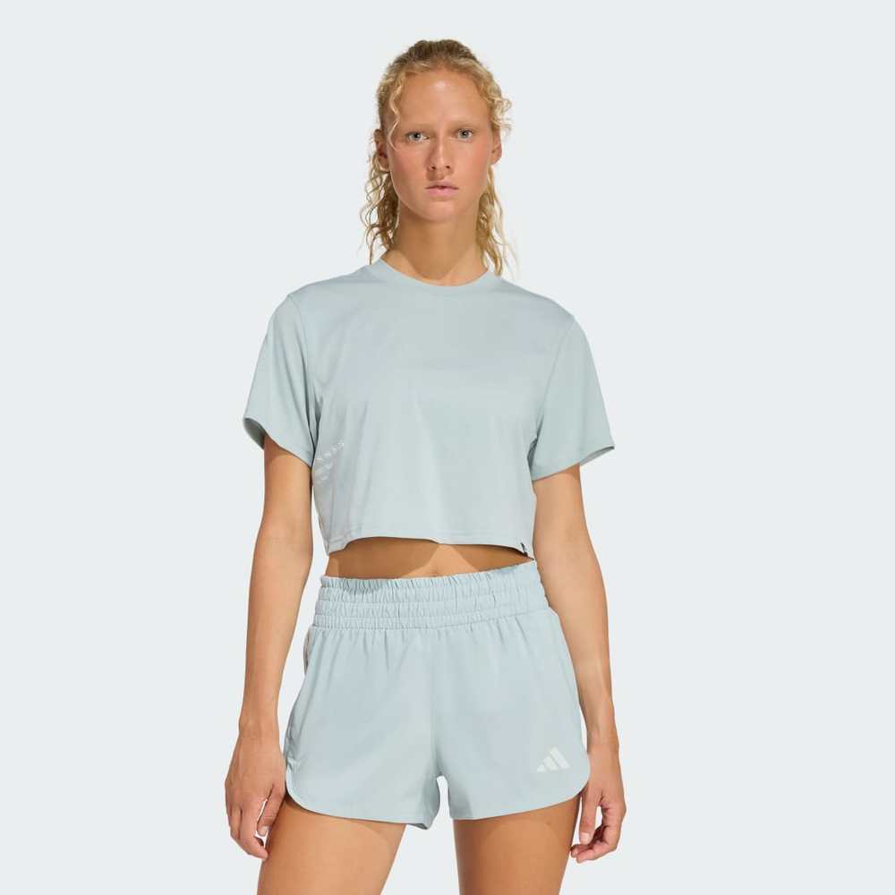 Camiseta Estampada Treino Climacool Power Mulher adidas