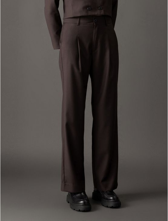 Calça Feminina Alfaiataria Calvin Klein - Cafe Calça Feminina Alfaiataria Calvin Klein Cafe 44