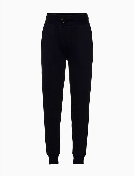Calça Menino Moletom Bordado Calvin Klein Jeans - Preto Calça Menino Moletom Bordado Calvin Klein Jeans Preto 8