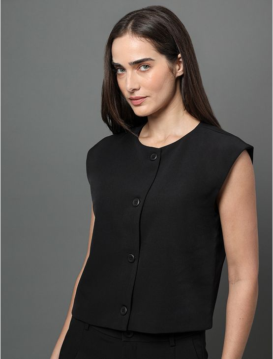 Colete Feminino Alfaiataria Calvin Klein - Preto Colete Feminino Alfaiataria Calvin Klein Preto 40