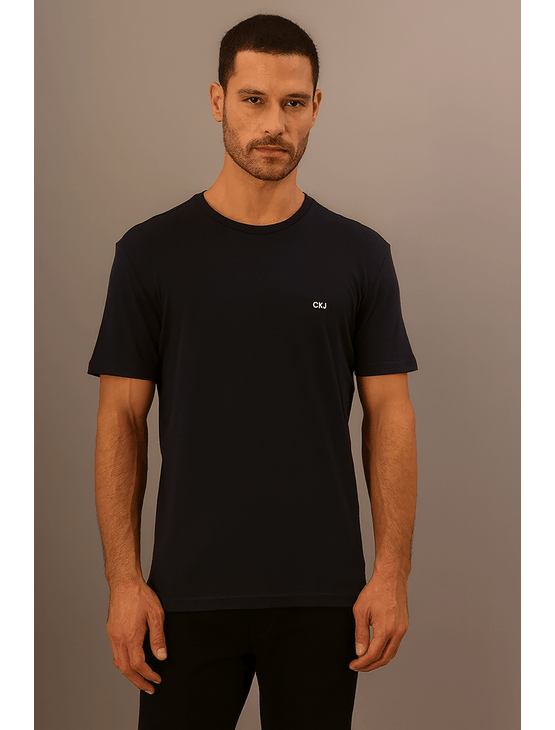 Camiseta Masculina Logo Bordado - Marinho Camiseta Masculina Logo Bordado Marinho p Camiseta Masculina Logo Bordado - Marinho Camiseta Masculina Logo Bordado Marinho p