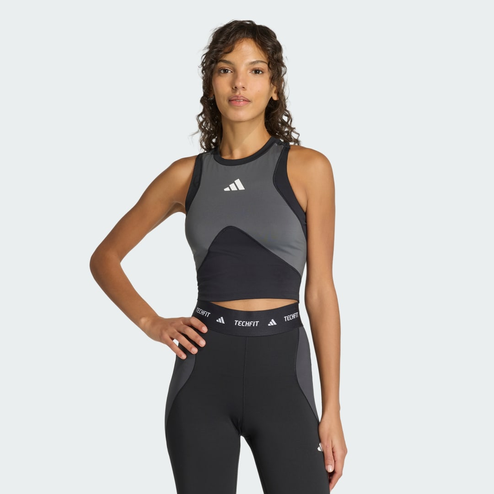Regata Techfit Workout Color Block Mulher adidas Regata Techfit Workout Color Block Mulher adidas