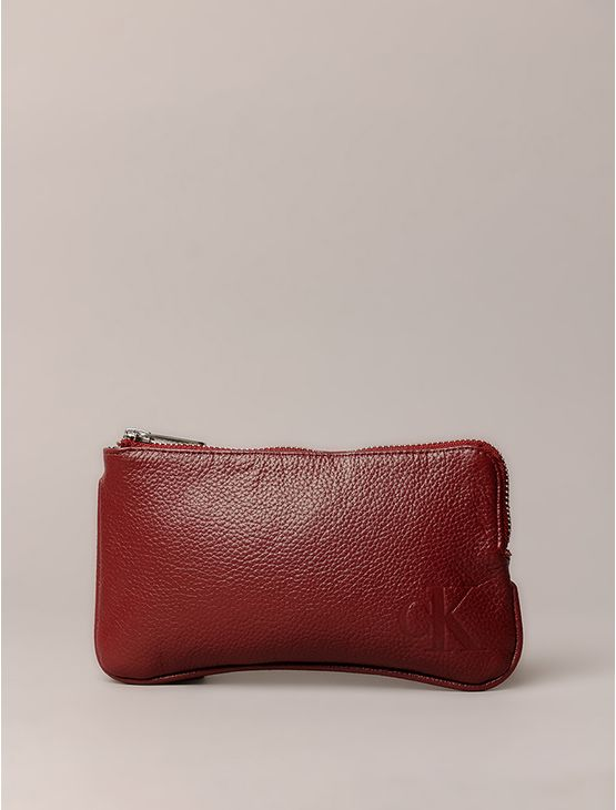 Necessaire Calvin Klein Jeans Feminino Queima Ck - Bordo Necessaire Calvin Klein Jeans Feminino Queima Ck Bordo u