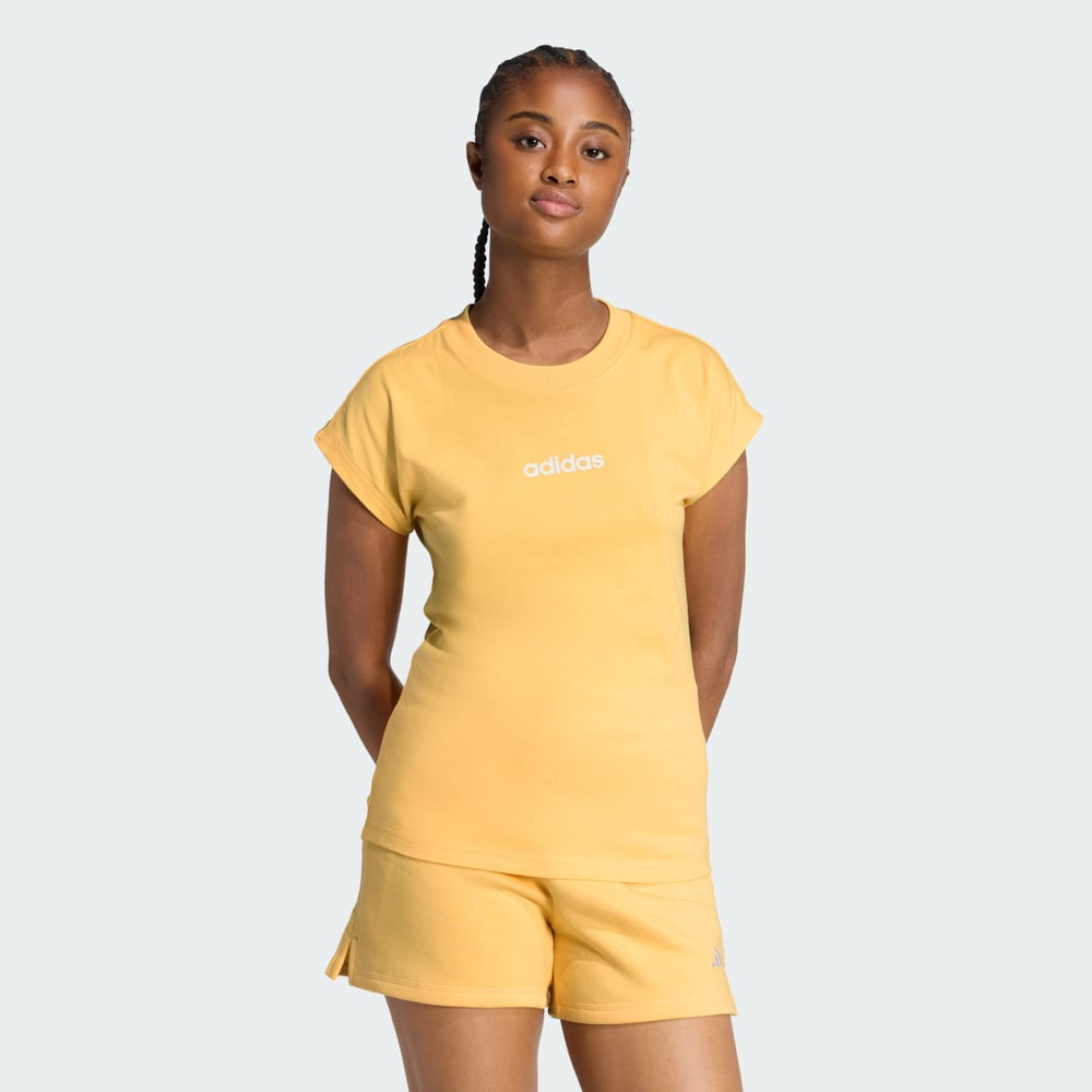 Camiseta Essentials Linear de Algodão Mulher adidas