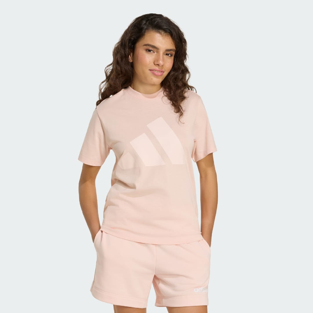 Camiseta Essentials de Algodão com Logotipo Grande Mulher adidas